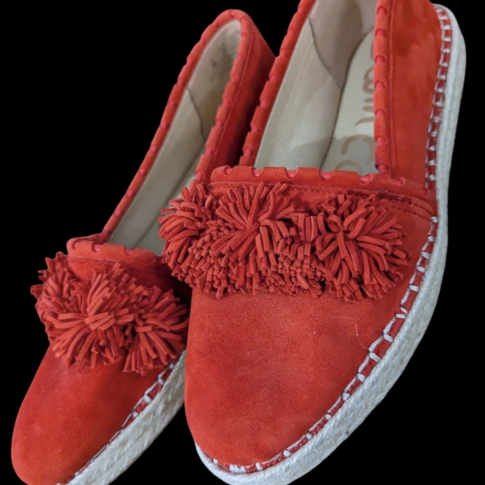 Sam Edelman Issa Fringe Suede Espadrille